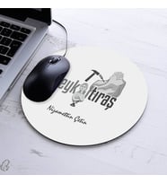 Hediyelik Heykeltıraş Temalı Yuvarlak Mousepad