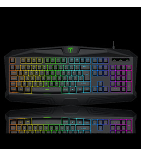 T-dagger Tanker, T-tgk106, Usb Kablolu, Türkçe Q, Rainbow Backlight, Membran Tuşlar, 104 Tuşlu, Gami