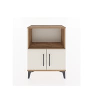 Arges Komodin 2 Raflı 2 Kapaklı 60x30x80 Çam-Aytaşı