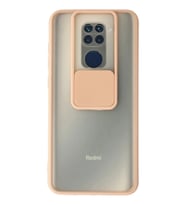 Durukar® Redmi Note 9 Kılıf Palm Buzlu Kamera Sürgülü Silikon - Pembe