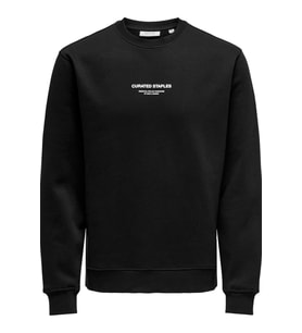 ONSCURATED REG CREW NECK SWEAT (Siyah)