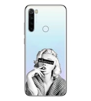Redmi Note 8 Uyumlu Marilyn Monroe Desenli Şeffaf Telefon Kılıfı