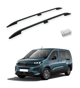 Turtle Drs Tuning Peugeot Rifter 2019-2025 / Kısa Şasi Tavan Çıtası Crown Siyah