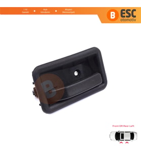 Renault 19 Phase 2 1992-2000 Clio MK1 1990-1999 İçin Ön veya Arka Sol Kapı İç Açma Kolu Siyah