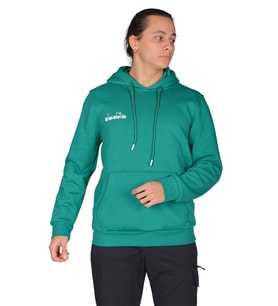 Diadora Bergamo - Erkek Yeşil Pamuklu Spor Sweatshirt - DDBER1030016