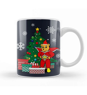 SuperTed Around The Christmas Tree Kupa Bardak Porselen