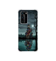 PrintiFy Huawei P40pro ile Uyumlu Simya Serisi Gölge Ve Cam Tasarımlı Uv Baskılı Köşe Korumalı Antişok Kılıf