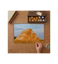 Dizili Saman Balyaları Tasarımı 240 parça Ahşap Puzzle Ahşap Kutuda MP10084