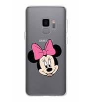 Samsung Galaxy S9 Kapak Minnie Mouse Tasarımlı Şeffaf Silikon Kılıf