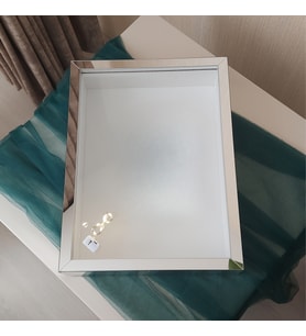 30x40 Cm Gümüş Pleksi Kaplı Fotoğraf Bölümsüz! İsimsiz Ledli! Tasarım Gül Kutusu Anı Çerçevesi! (Fotoğraf Hediye)