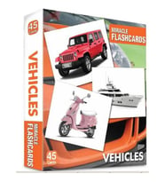 VEHICLES MIRACLE FLASHCARDS 45 CARDS