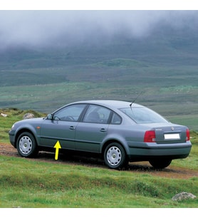 VW Passat B5 1997-2000 Sol Ön Kapı Çıtası Siyah Plastik 3B0853515