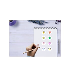 Renkli Aferin Etiketleri Sevimli Suratlar Yuvarlak Mat Sticker Gülen Yüz Okul Kurs 3 Cm (95 ADET)