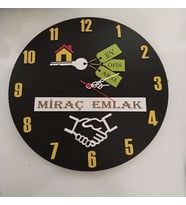 MODERN AHŞAP DUVAR SAATİ SAĞLAM **ÇOK ŞIK** ve BİRARADA..NO:30
