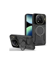 Xiaomi Redmi Note 14 Pro 5G Kılıf Joy Lens Standlı Kapak - Siyah