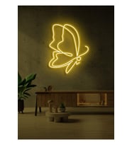 Kelebek Figürlü Neon Tabela