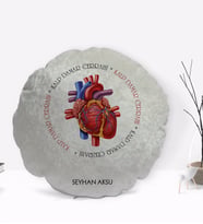 BK Gift Kişiye Özel İsimli Kalp Damar Cerrahı Tasarımlı Dekoratif Kırlent Yastık-5