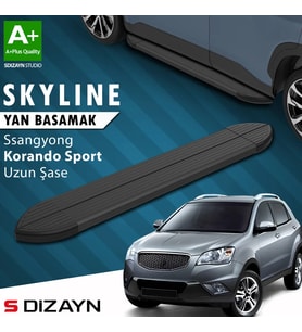 S-Dizayn Ssangyong Korando Sport Skyline Siyah Yan Basamak 203 Cm 2010-2019 A+ Kalite
