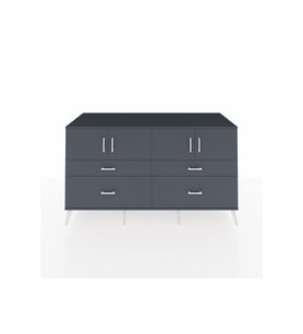Kronos Konsol 2 Raflı 4 Çekmeceli 4 Kapaklı 176x59x99 Antrasit-Antrasit