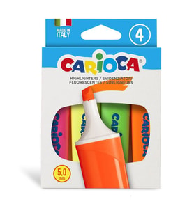 Carioca Fosforlu İşaretleme Kalemi 4 Renk (Memolight) 