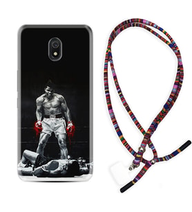 Xiaomi Redmi 8A 8 Pro 9C 9T 10C 11T Pro Kılıf Boyun Asklı Rasta Silikon Moon Baloon 1369