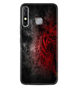 INFINIX Hot 8 Kılıf Silikon Desen Color Wolf 1704