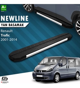 S-Dizayn Renault Trafic 2 Uzun Şase NewLine Krom Yan Basamak 263 Cm 2001-2014 A+ Kalite