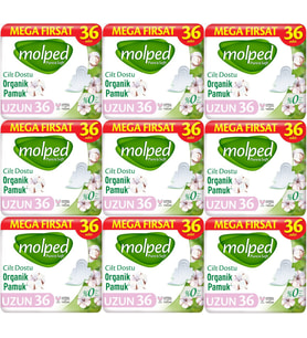 Molped Pure&Soft Hijyenik Ped Uzun 324 (9PK*36) Adet Mega Pk