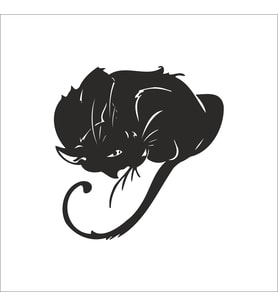KEDİ FOLYO STİCKER 40cm Uzunluk (Karışık)