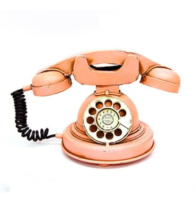 Dekoratif Nostaljik Metal Telefon C0260
