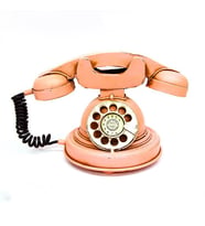 Dekoratif Nostaljik Metal Telefon C0260