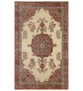 El Dokuma Vintage Eskitme Halı 172x287 cm 10142