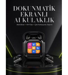 Yeni Nesil Dokunmatik Ekranlı AI Kablosuz Kulaklık