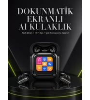 Yeni Nesil Dokunmatik Ekranlı AI Kablosuz Kulaklık