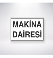 Makine Dairesi 21x28 Arkası Yapışkanlı Levha