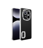 Xiaomi Poco X7 Kılıf Kamera Korumalı Logo Gösteren Omega Kılıf (Gümüş)