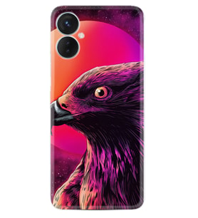 Tecno Spark 9T Kılıf Silikon Desen Özel Seri Red Eagle 1752