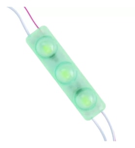 12 Volt 1.5 Watt Yeşil Yanıp Sönen Parlak Tek Renk 2835 69 X 16 Mm Ip65 160 – 180 Lümen 160 Derece