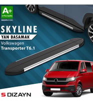 S-Dizayn VW Transporter T6.1 Kısa Şase Skyline Krom Yan Basamak 213 Cm 2019-2024 A+ Kalite
