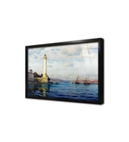Ahır Kapı Feneri Boğaz Çerçeveli Cam Tablo