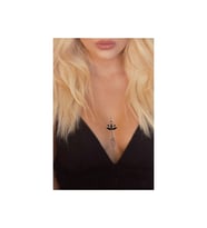 Göğüs Arası Geometrik Lotus Çiçeği Tattoo Geçici Dövme Minimal Tattoo