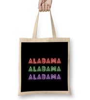 Alabama- Vintage Retro Style Art Bez Çanta Uzun Saplı