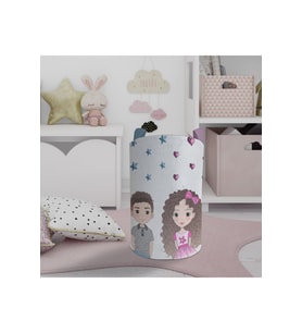 MEKTA HOME BEBEK VE ÇOCUK ODASI Kız ve Erkek Çocuk Desenli Oyuncak Sepeti