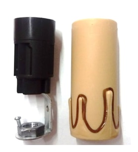 E-14 Kahve 6.4 Cm Mum Duy 4 Adet 1215-03