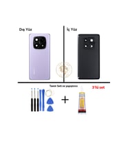 Yapıştırıcı Redmi Note 14 Plus 5G Lensli Mor Yapıştırıcı Arka Pil Kapağı + B-7000 Yapıştırıcı