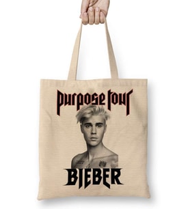 Justin Bieber Purpose Tour Bez Çanta Uzun Saplı
