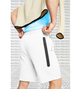 Nike Tech Fleece Mens Shorts White Erkek Beyaz Şort