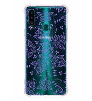 Samsung Galaxy  A20s  Köşe Korumalı Antişok Kapak Nostalji Desen Tasarımlı Şeffaf  Kılıf