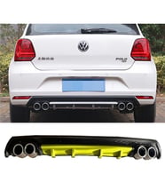 Vw Polo Mk5 Sarı Difüzör Çiftli Yuvarlak Egzoz Görünümlü D Tip Difizör 2009-2017