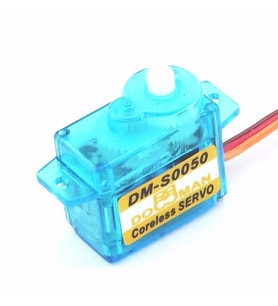 DM-S0050 Servo Motor RC DOMAN Mikro Plastik Dişli 1kg.cm Tork